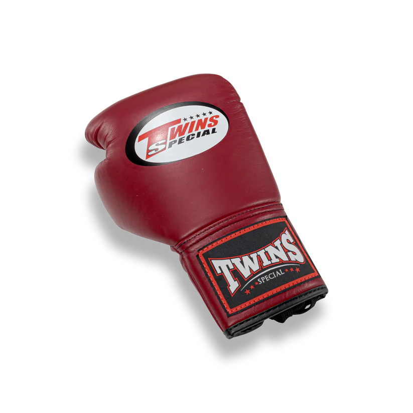Twins Special GLOVES BGLL1 MAROON LACE UP — view 3, fight gear Phuket | MMAGuy