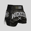 Wicked1 Caïman Muay Thai Shorts – Khaki/Black