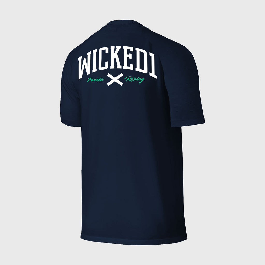 Wicked1 TRAINING SHIRT FAVELA RISING NAVY