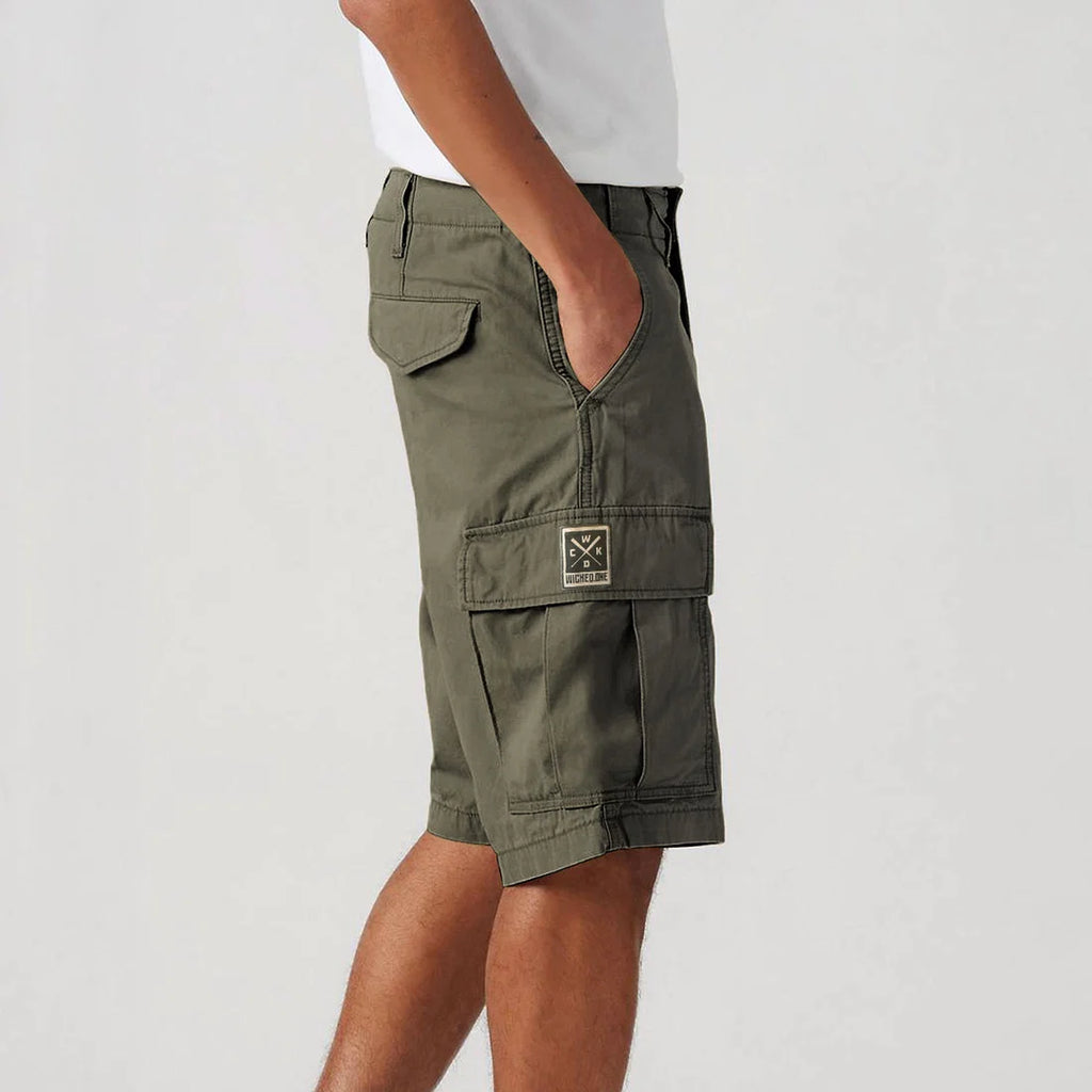 Wicked1 SHORTS CARGO SHYNE KAKI