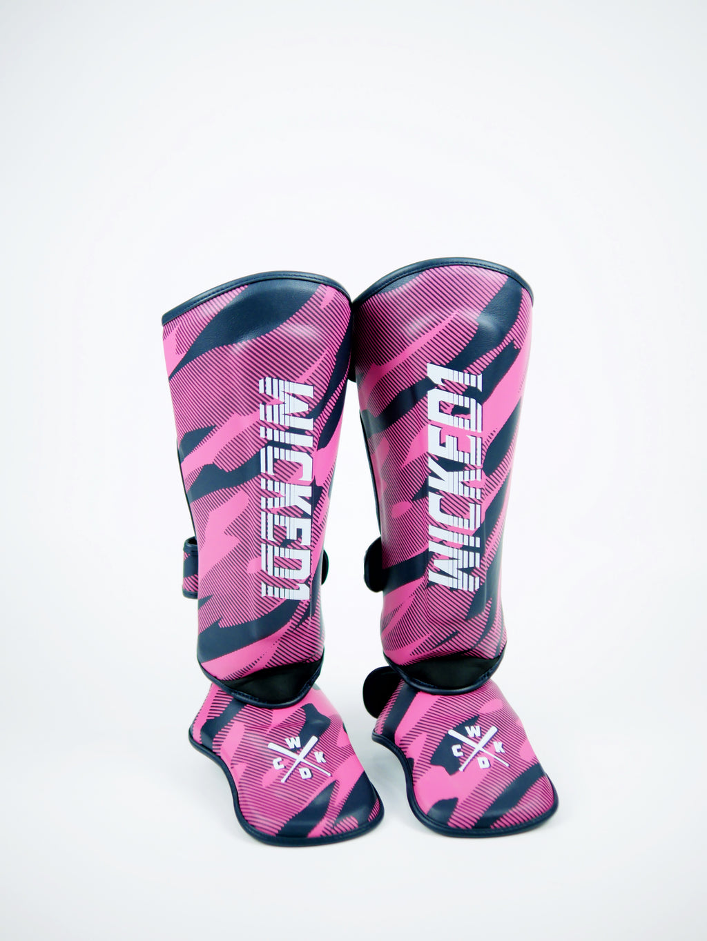 Wicked1 Shinguards UPSET Pink(MF) — view 2, fight gear Phuket | MMAGuy