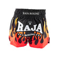 Raja Muay Thai Shorts — Spitfire Black (SSP66-011) — MMAGuy fight gear Phuket