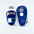 Raja Punch Mitts — Closed Finger White/Blue (RPM-7B) — MMAGuy fight gear Phuket