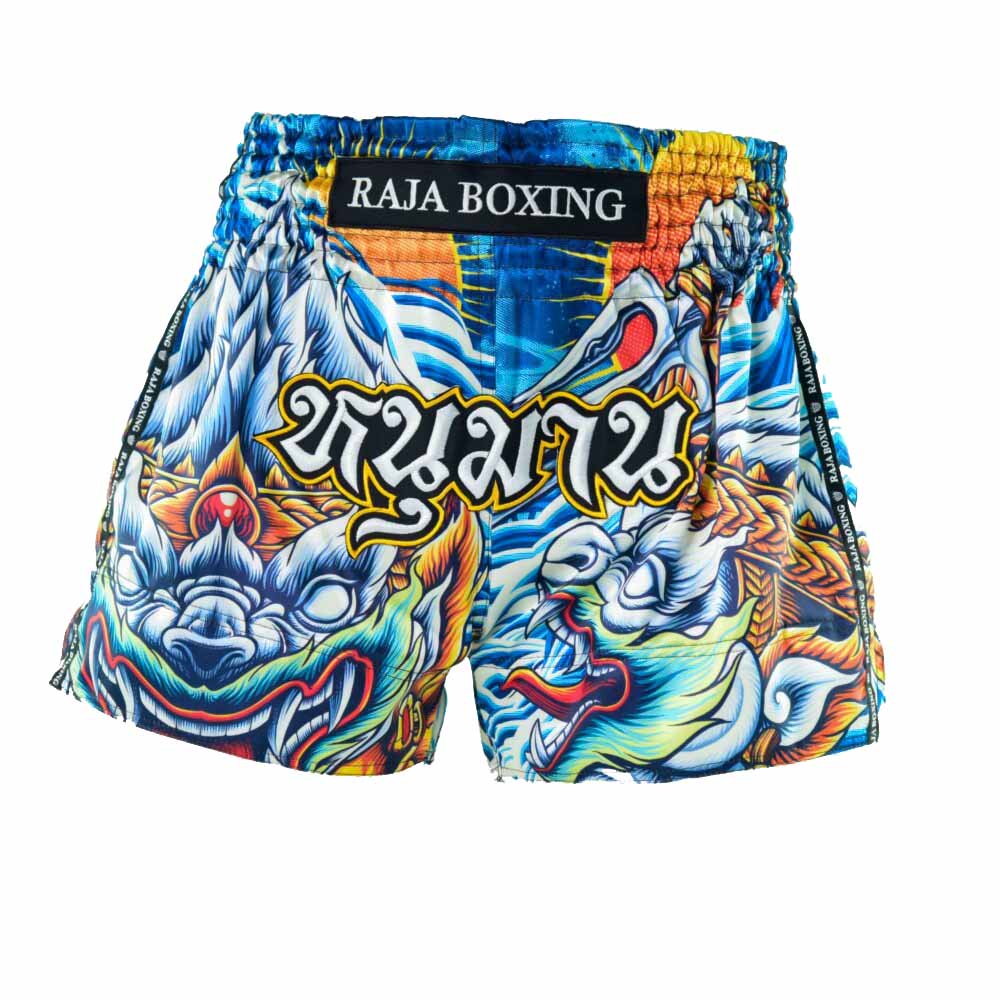 Raja Muay Thai Shorts — The ICONIC Hanuman — MMAGuy fight gear Phuket