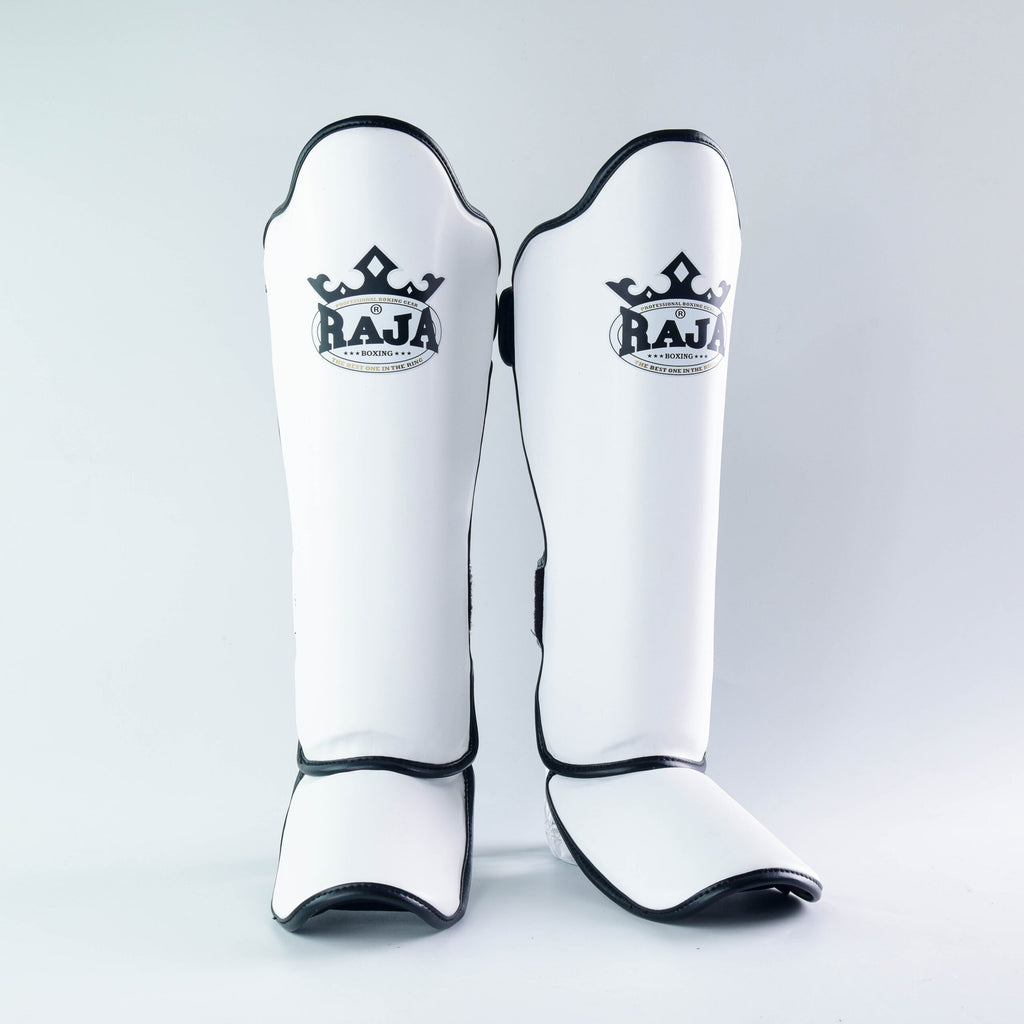 Raja Shin Guards — Lightweight White — MMAGuy fight gear Phuket