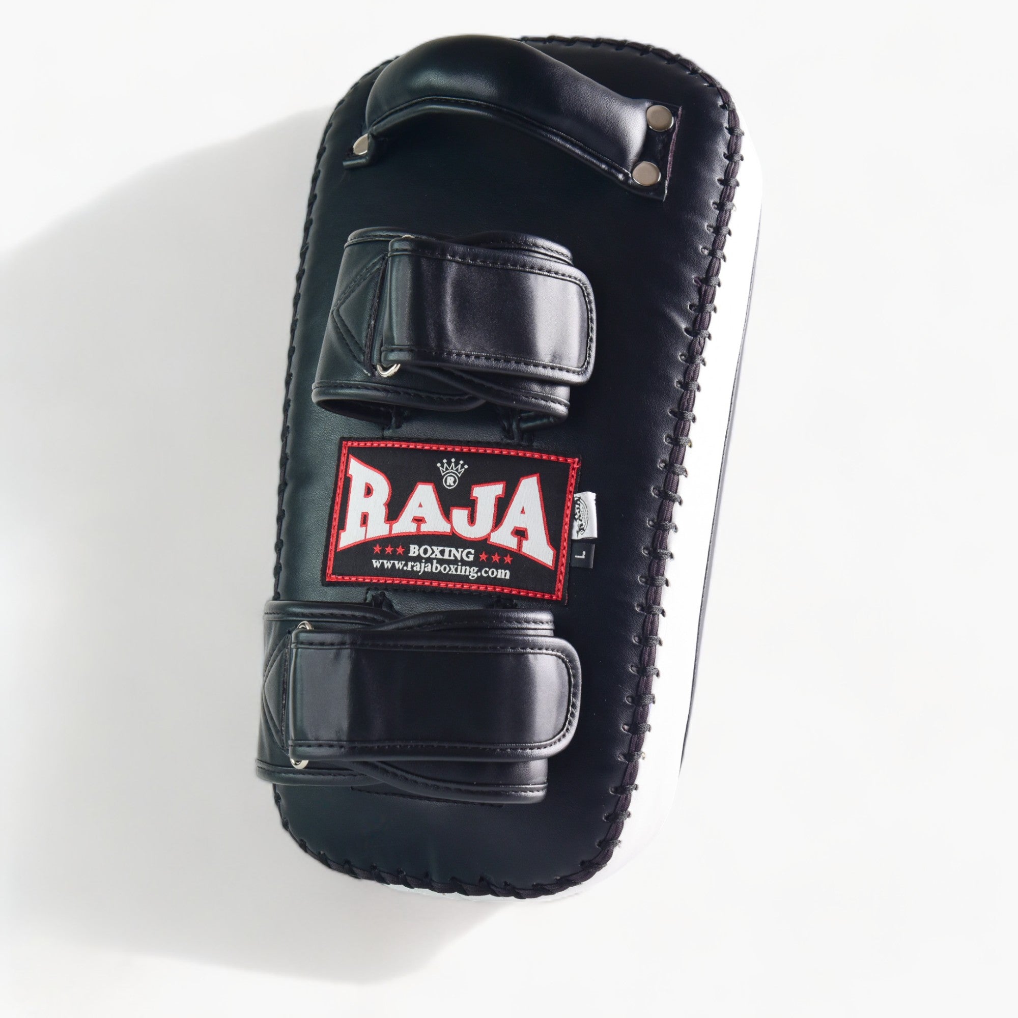 Raja Kicking Pads — Black White (Single Pad) — MMAGuy fight gear Phuket