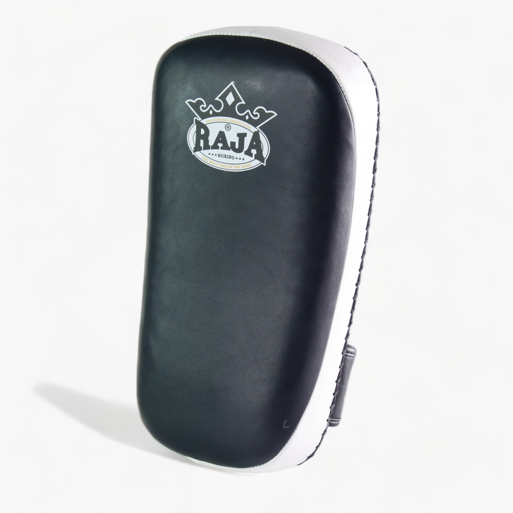 Raja Kicking Pads — Black White (Single Pad) — MMAGuy fight gear Phuket