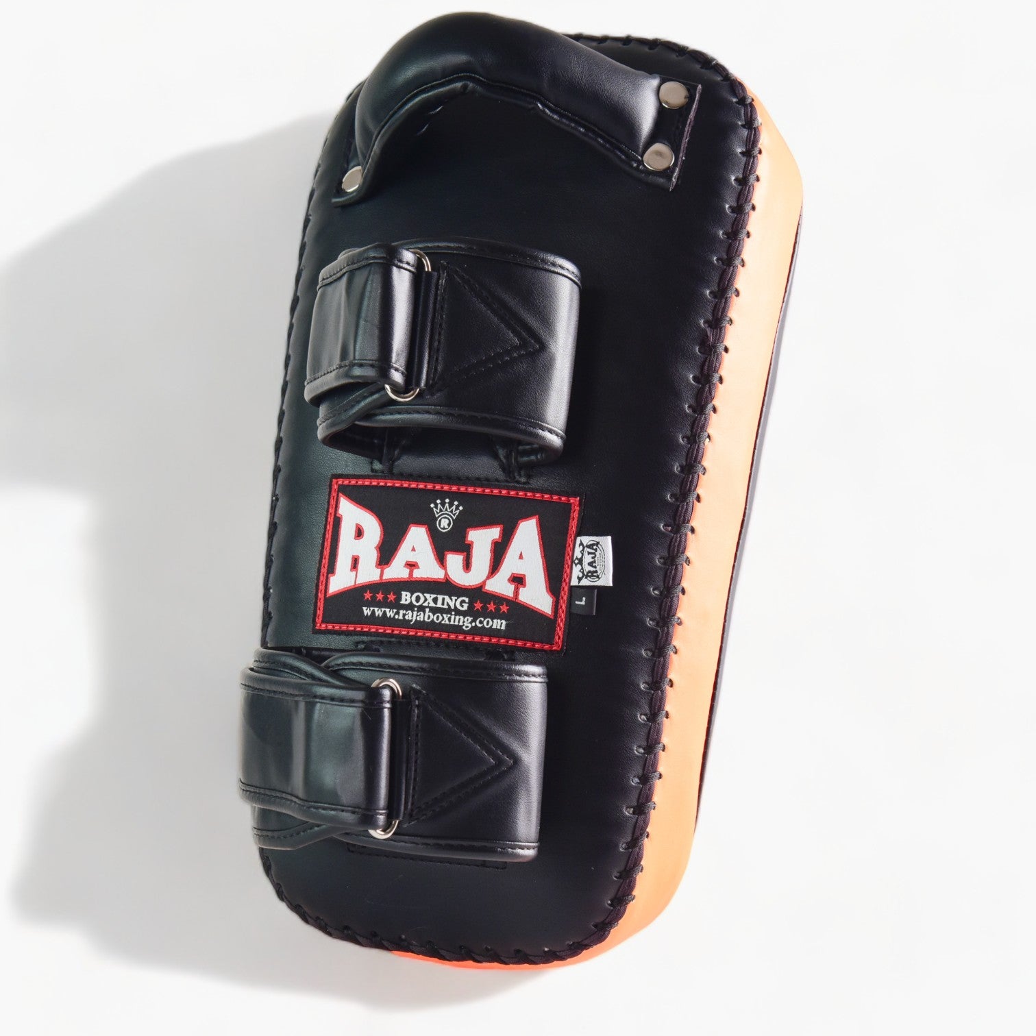 Raja Kicking Pads — Black Orange (Single Pad) — MMAGuy fight gear Phuket
