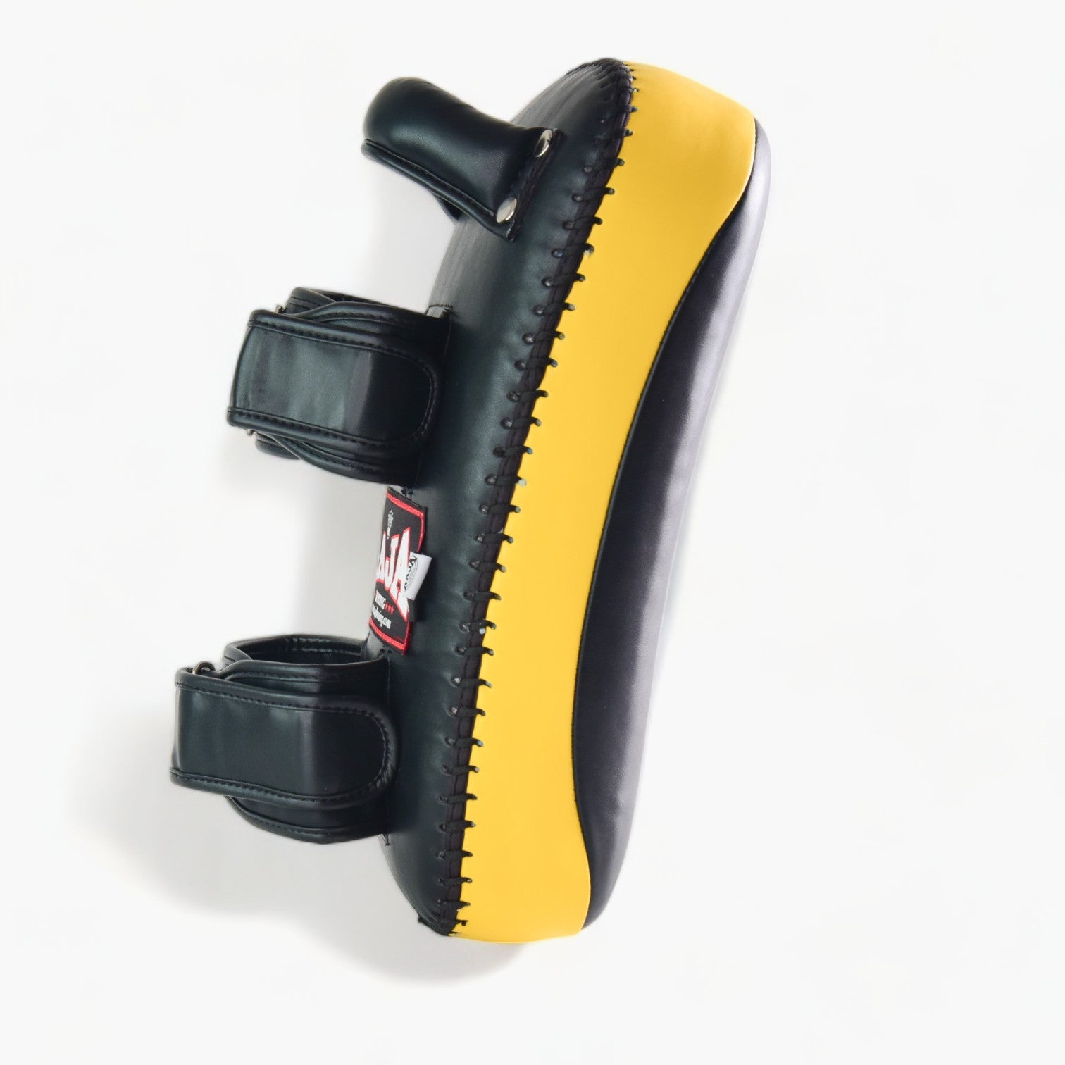 Raja Kicking Pads — Black Yellow (Single Pad) — MMAGuy fight gear Phuket