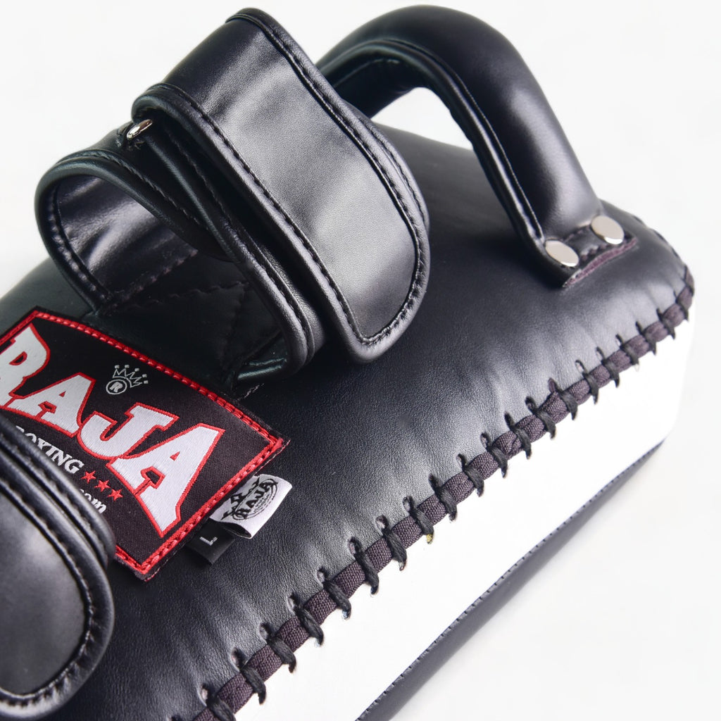 Raja Kicking Pads — Black White (Single Pad) — MMAGuy fight gear Phuket