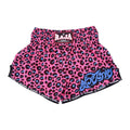 Raja Muay Thai Shorts — Pink Leopard (SP67-026) — MMAGuy fight gear Phuket