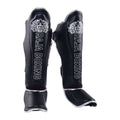 Raja Shin Guards — Slim Lightweight Black (LS-2) — MMAGuy fight gear Phuket