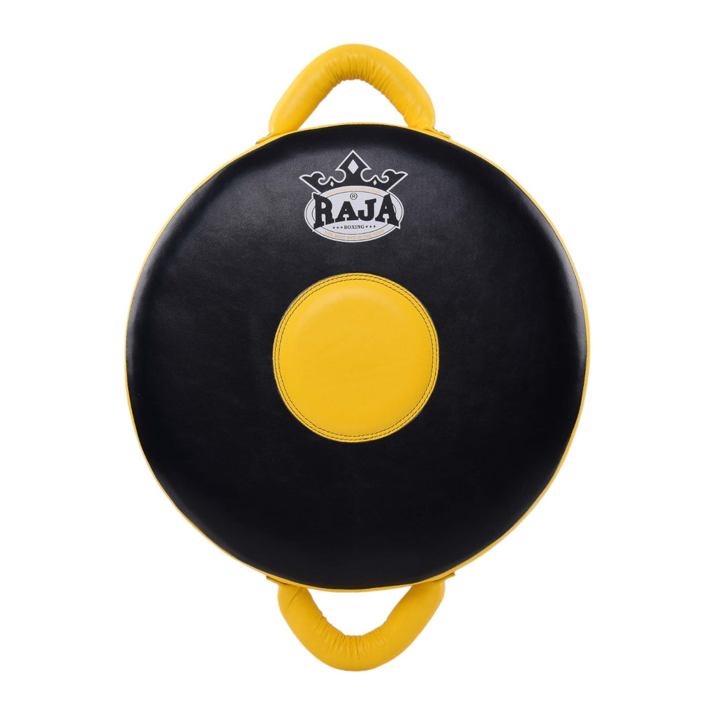 Raja Punch Mitts — Air Punch Shield White/Black (RPM-8) — MMAGuy fight gear Phuket