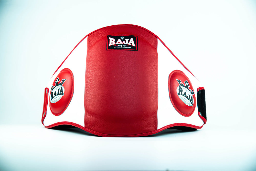 Raja Belly Protector — Red White — MMAGuy fight gear Phuket