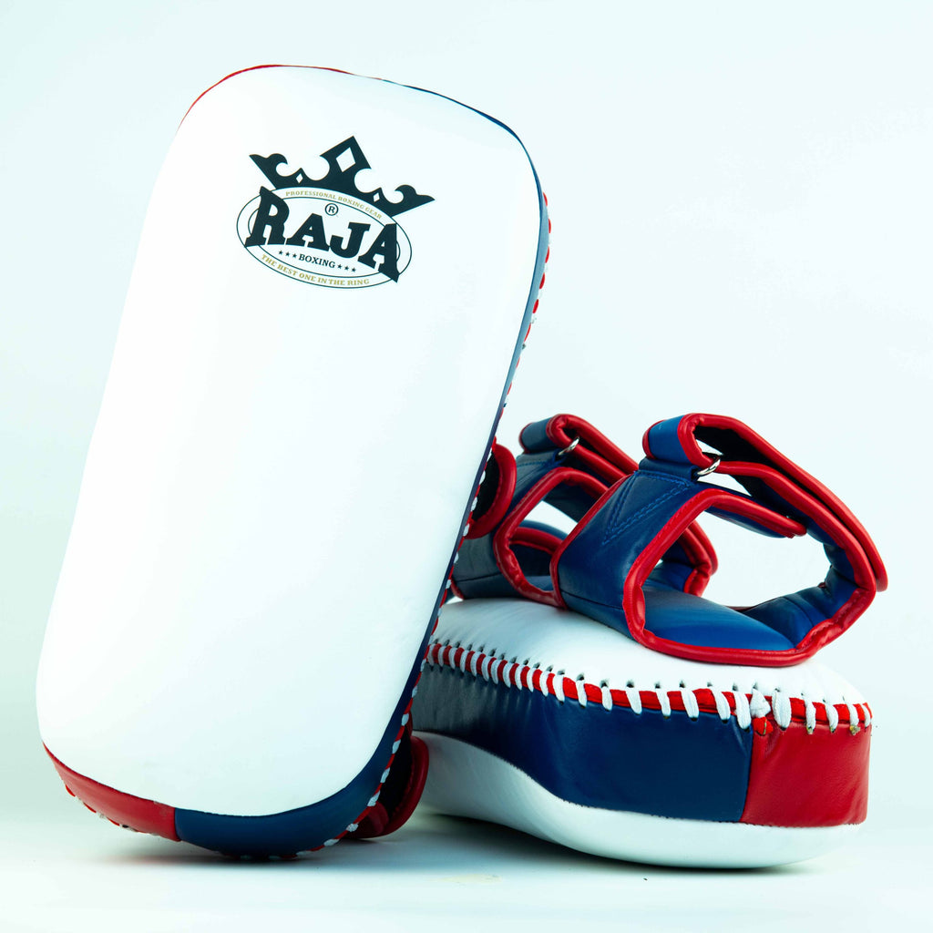 Raja Kicking Pads — Extra Pad Red/Blue/White — MMAGuy fight gear Phuket