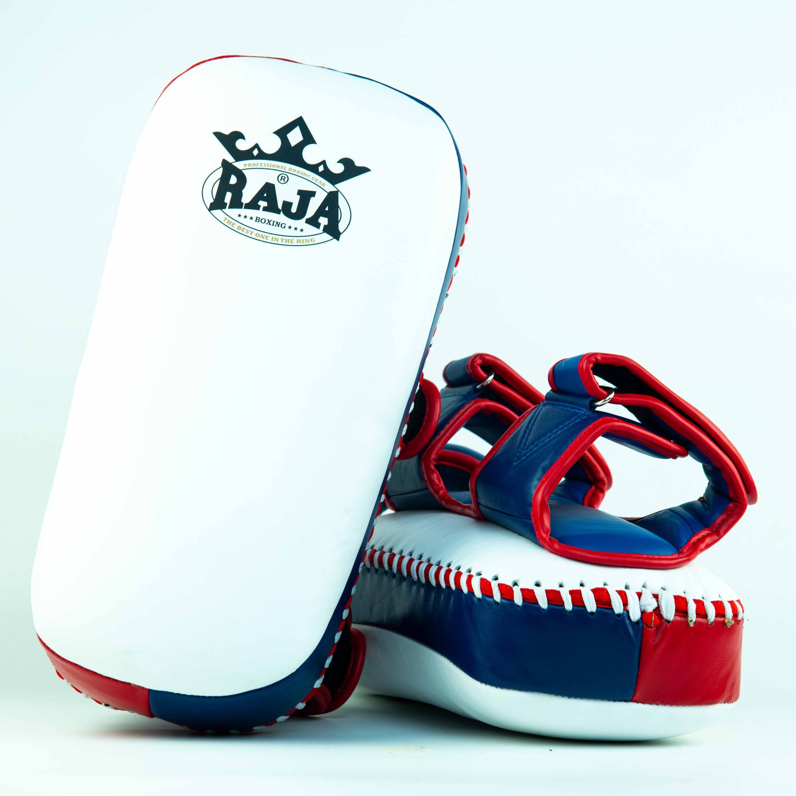Raja Kicking Pads — Extra Pad Red/Blue/White — MMAGuy fight gear Phuket