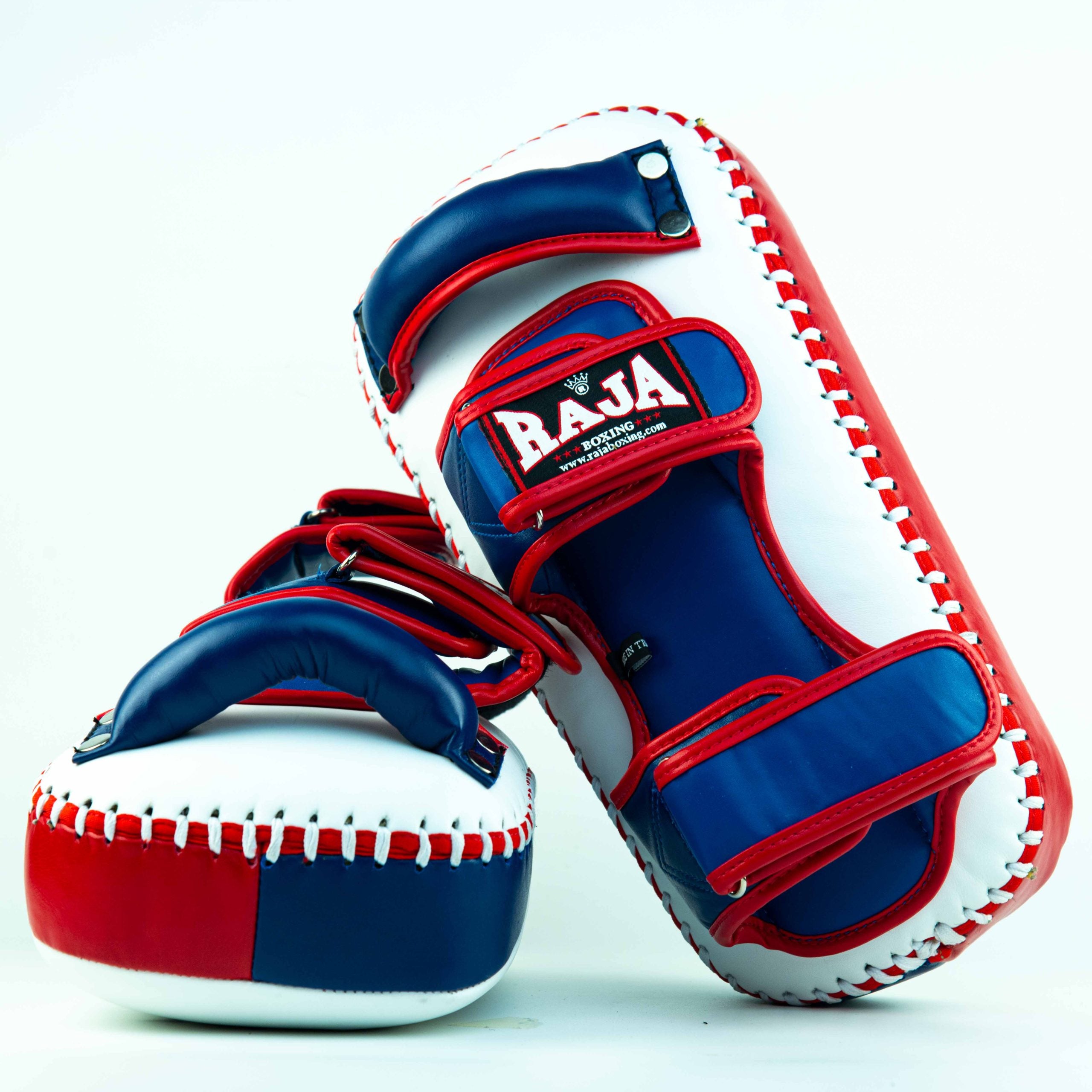 Raja Kicking Pads — Extra Pad Red/Blue/White — MMAGuy fight gear Phuket