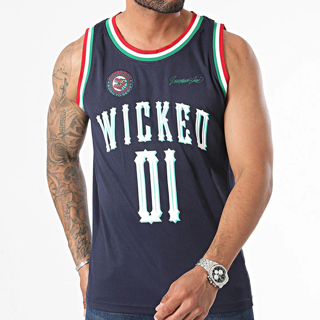 Wicked1 GUERRERO NAVY TANK TOP