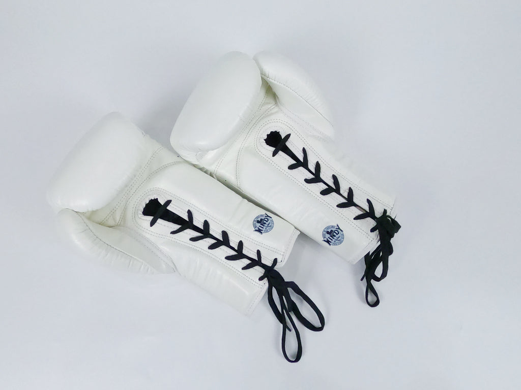 Windy Boxing Gloves Lace up White — view 3, fight gear Phuket | MMAGuy
