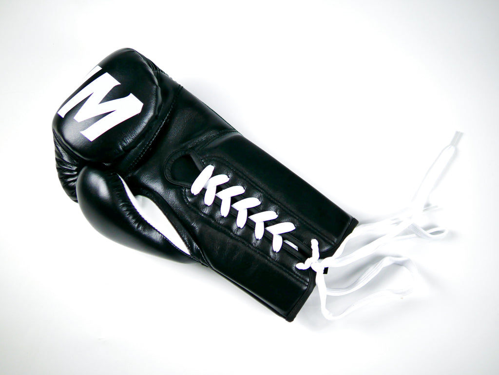 Wicked1 Boxing Gloves Lace up Black