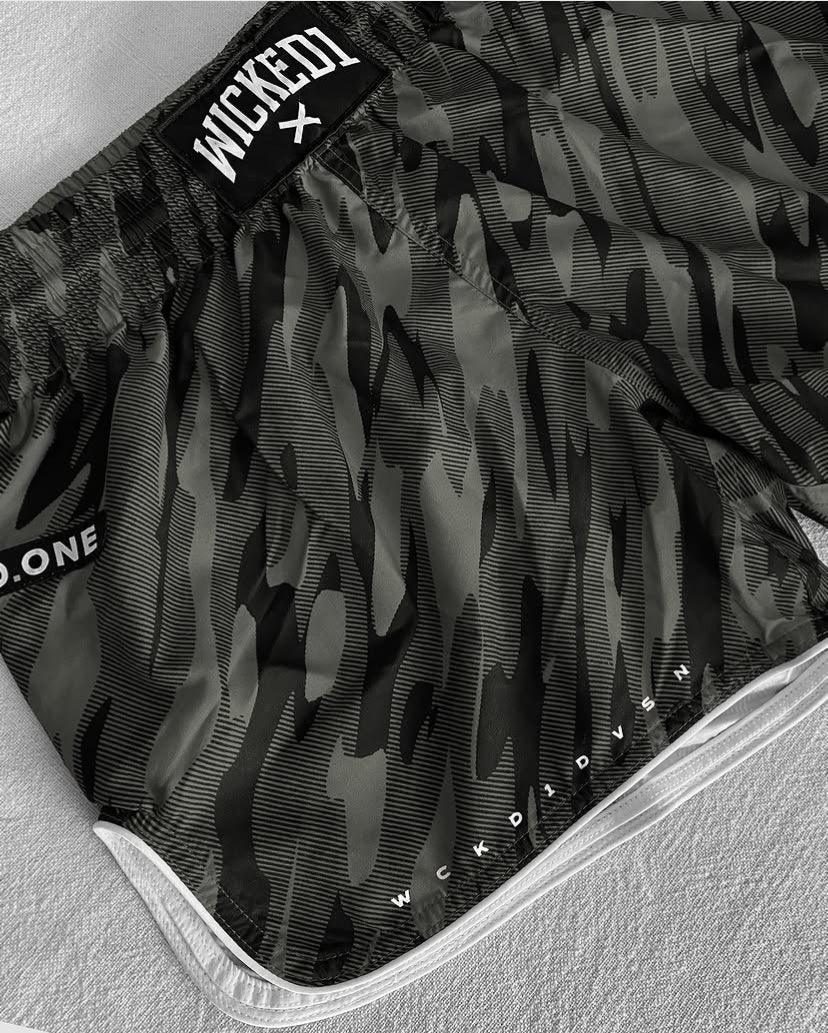 Wicked1 MUAY THAI SHORT
 Camo Khaki