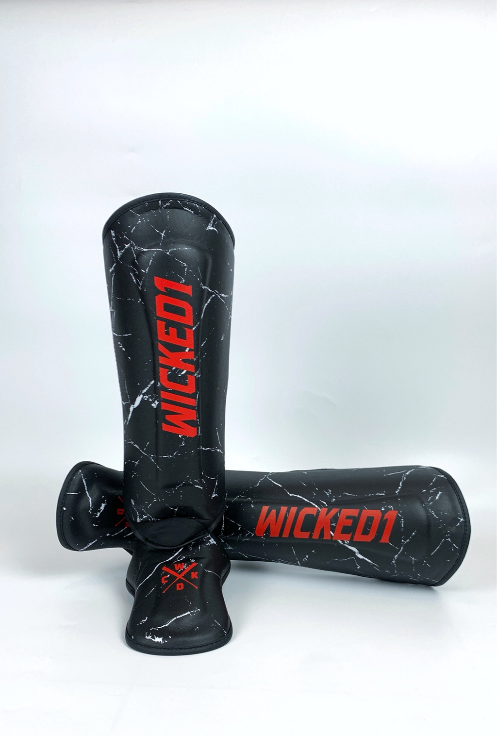 Wicked1 Shinguards Broken Red