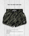 Wicked1 MUAY THAI SHORT
 Camo Khaki