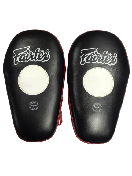Fairtex Hybrid Mitts FMV8 Pro Angular Black/Red — MMAGuy fight gear Phuket
