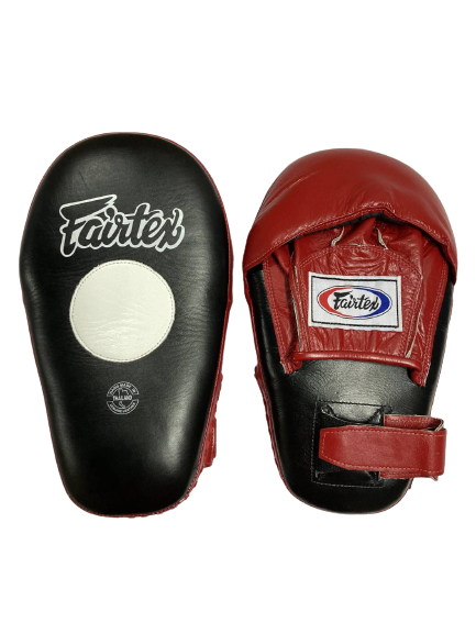 Fairtex Hybrid Mitts FMV8 Pro Angular Black/Red — MMAGuy fight gear Phuket