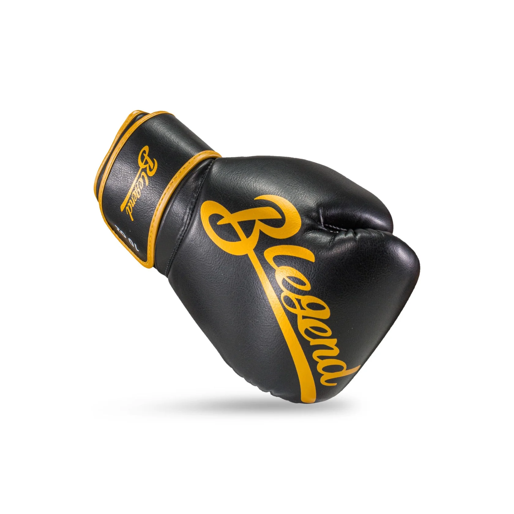 Black Blegend BGL32 Velcro boxing glove with gold Legend branding