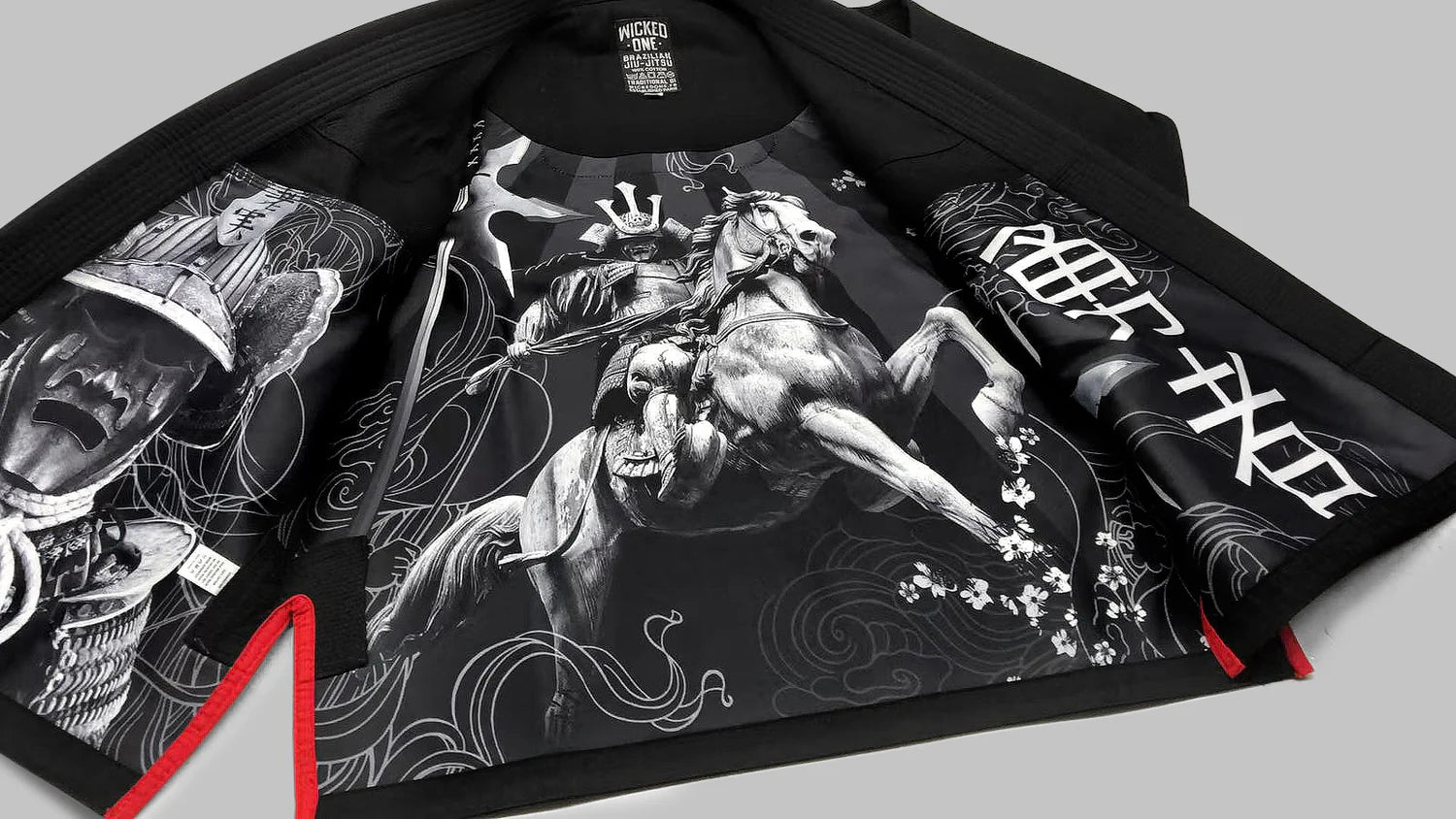 Wicked1 Kimono SAMURAI Black