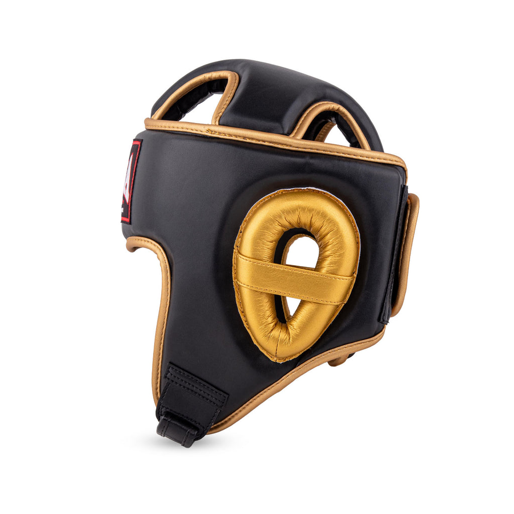 Raja Head Guard — Elite Defender Gold — MMAGuy fight gear Phuket