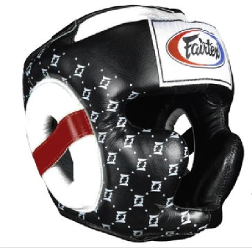Fairtex HG10 black/white Headguard Super Sparring