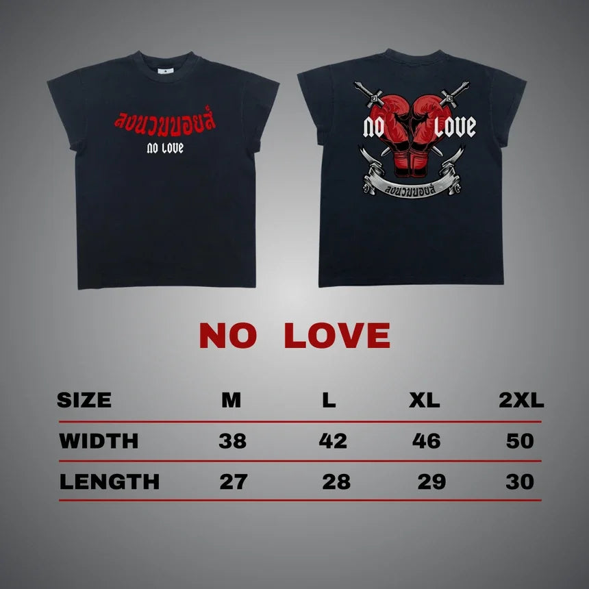 LNB NO LOVE T-SHIRT FADED