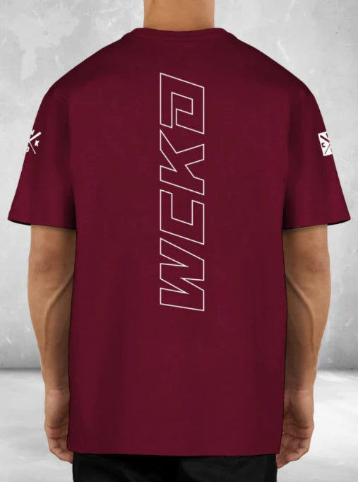 Wicked1 T-SHIRT OVERSIZE "RAW" Red — Streetwear Phuket