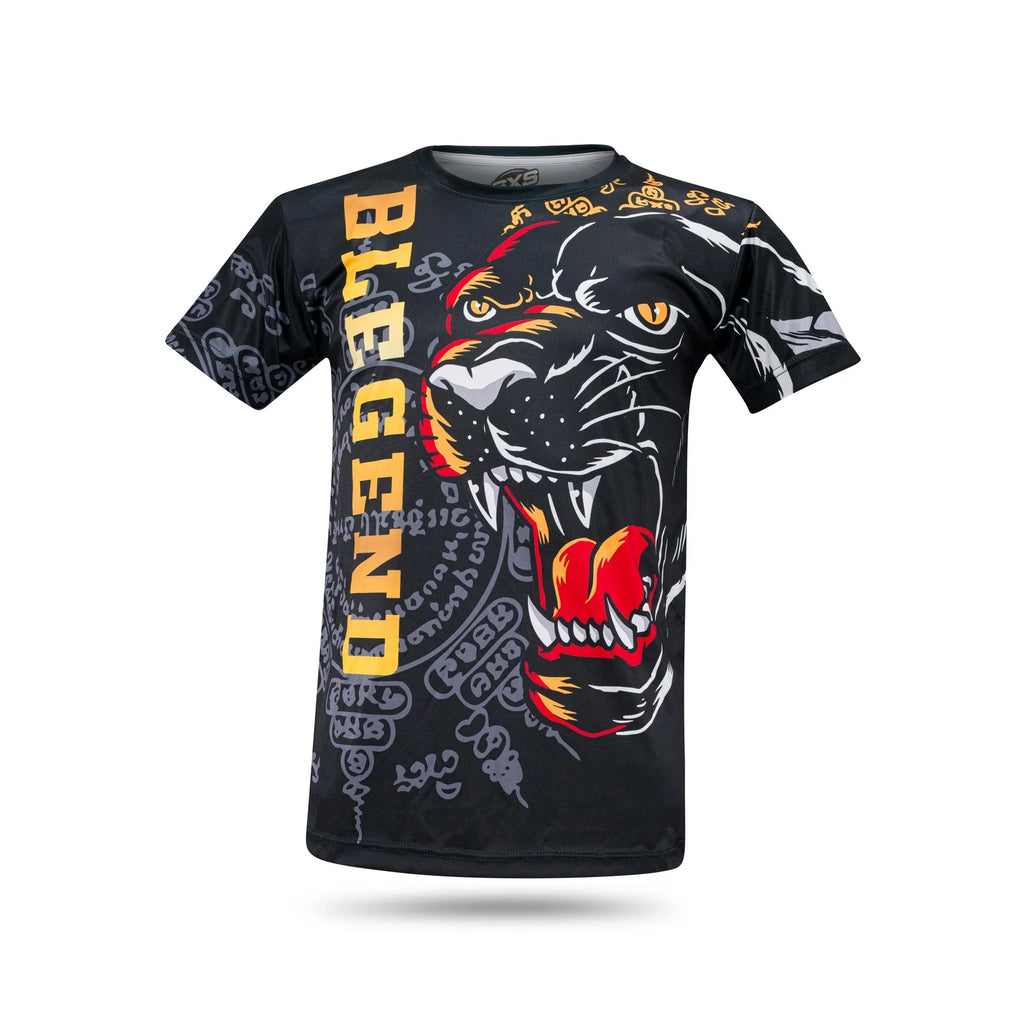 Blegend Black Tiger Shirt with black panther legend print