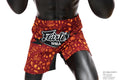Fairtex MMA Shorts Beach in red orange tropical print