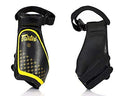 Fairtex black and yellow diamond pattern low kick pads