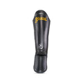 Black Blegend Shinguards with leather legend design, gold lettering and logo