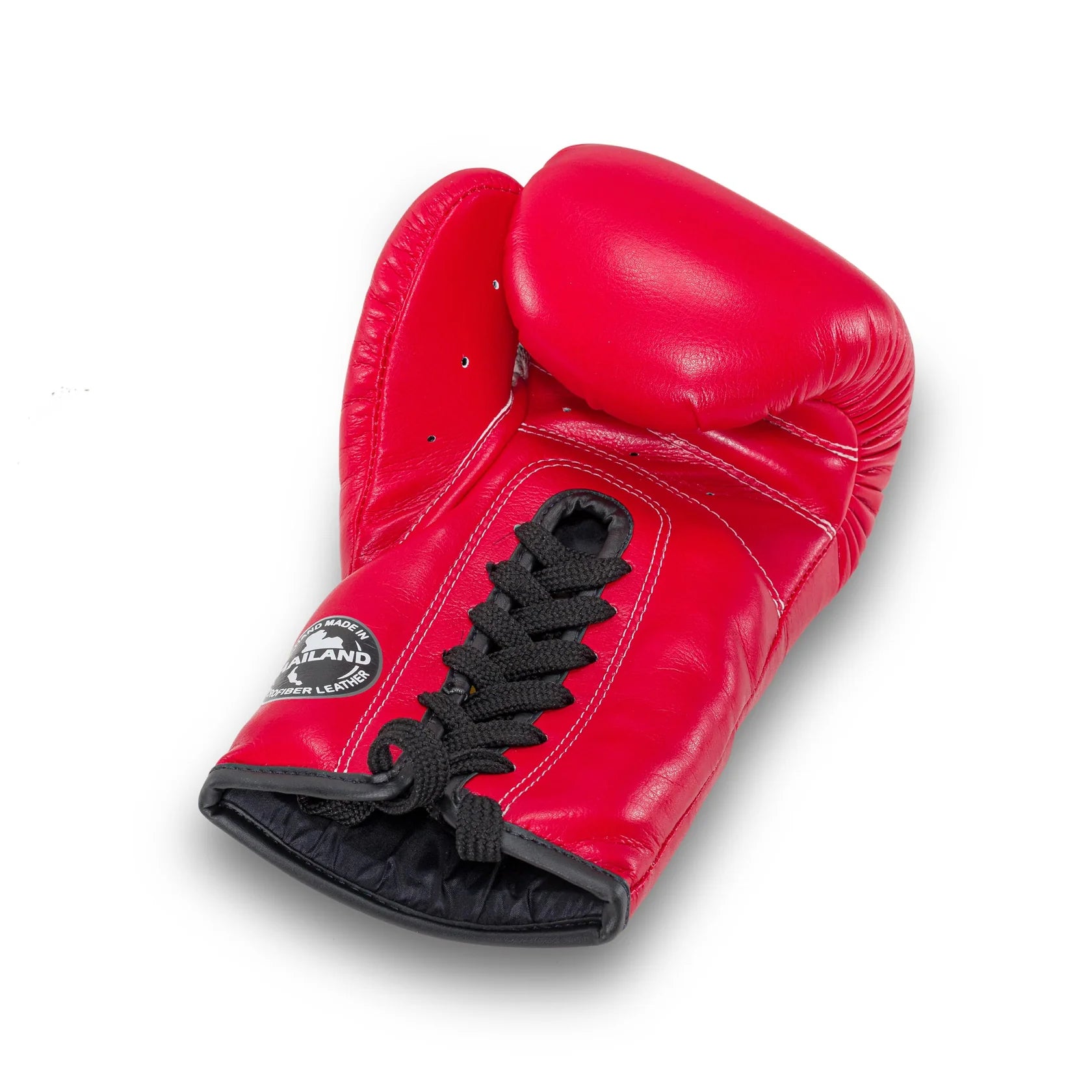 Red Blegend Fight Gloves with black accents and logo