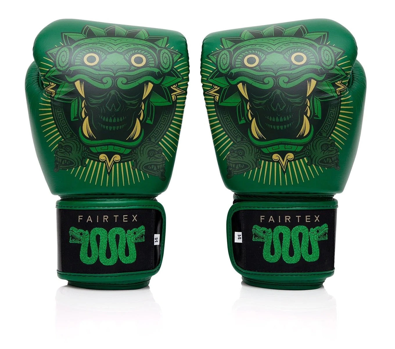 Fairtex BGV Premium Resurrection green dragon boxing gloves