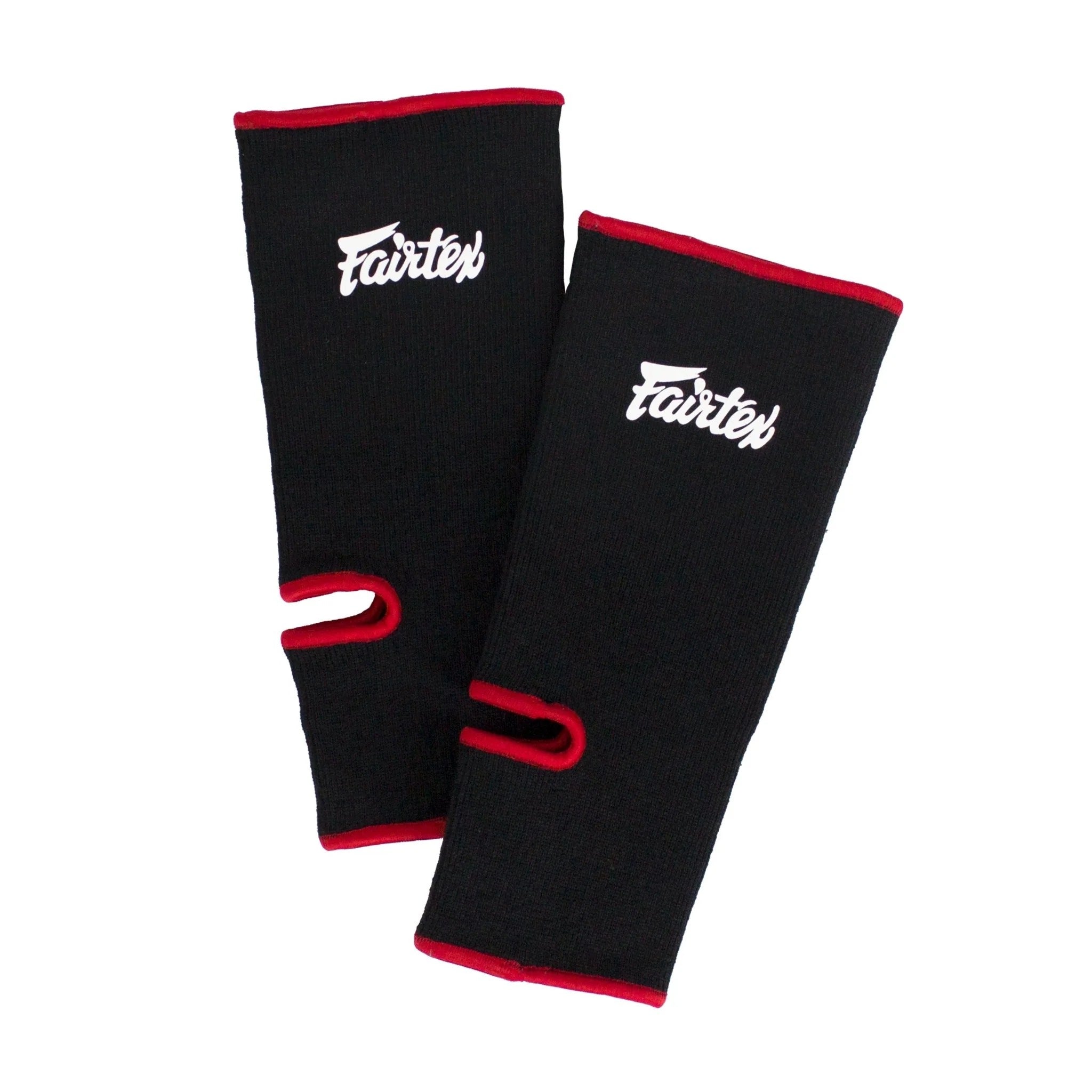 Fairtex AS1 black/red Ankleguards
