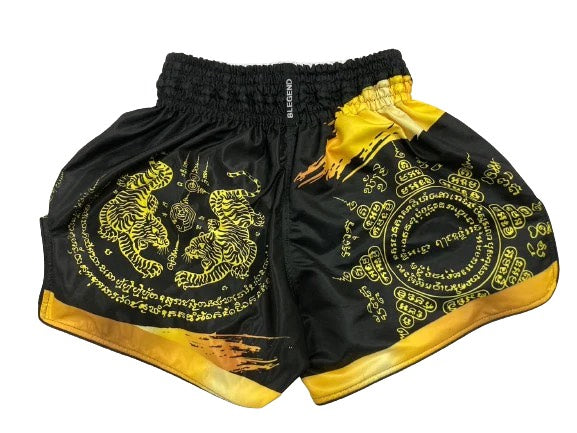 Blegend Boxing Shorts Gold Tiger