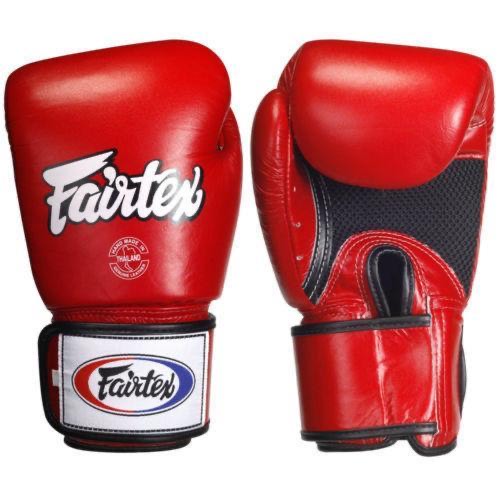 Fairtex Boxing Gloves BGV1 "Breathable" RED — view 2, fight gear Phuket | MMAGuy