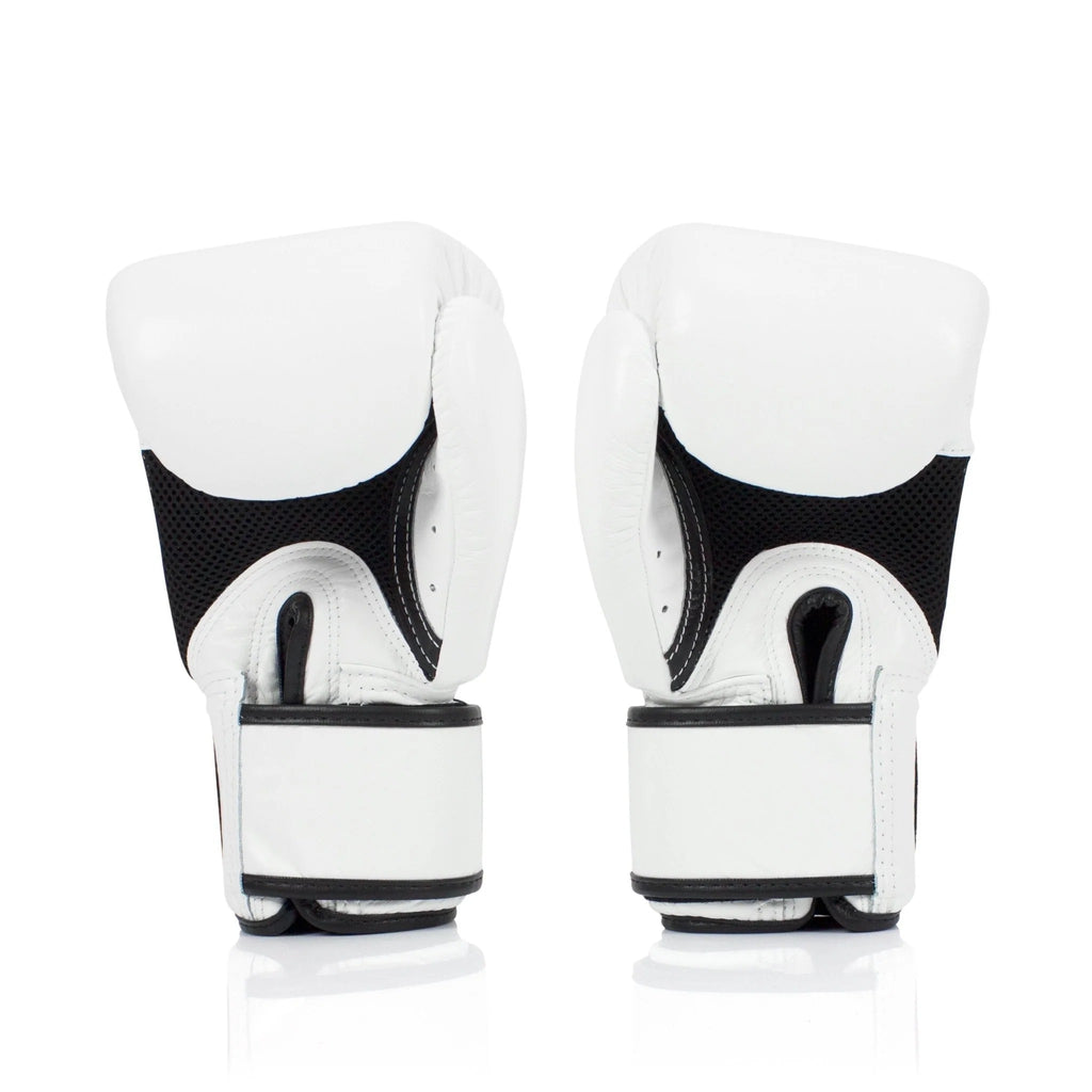 Fairtex Boxing Gloves BGV1 "Breathable" White — view 2, fight gear Phuket | MMAGuy