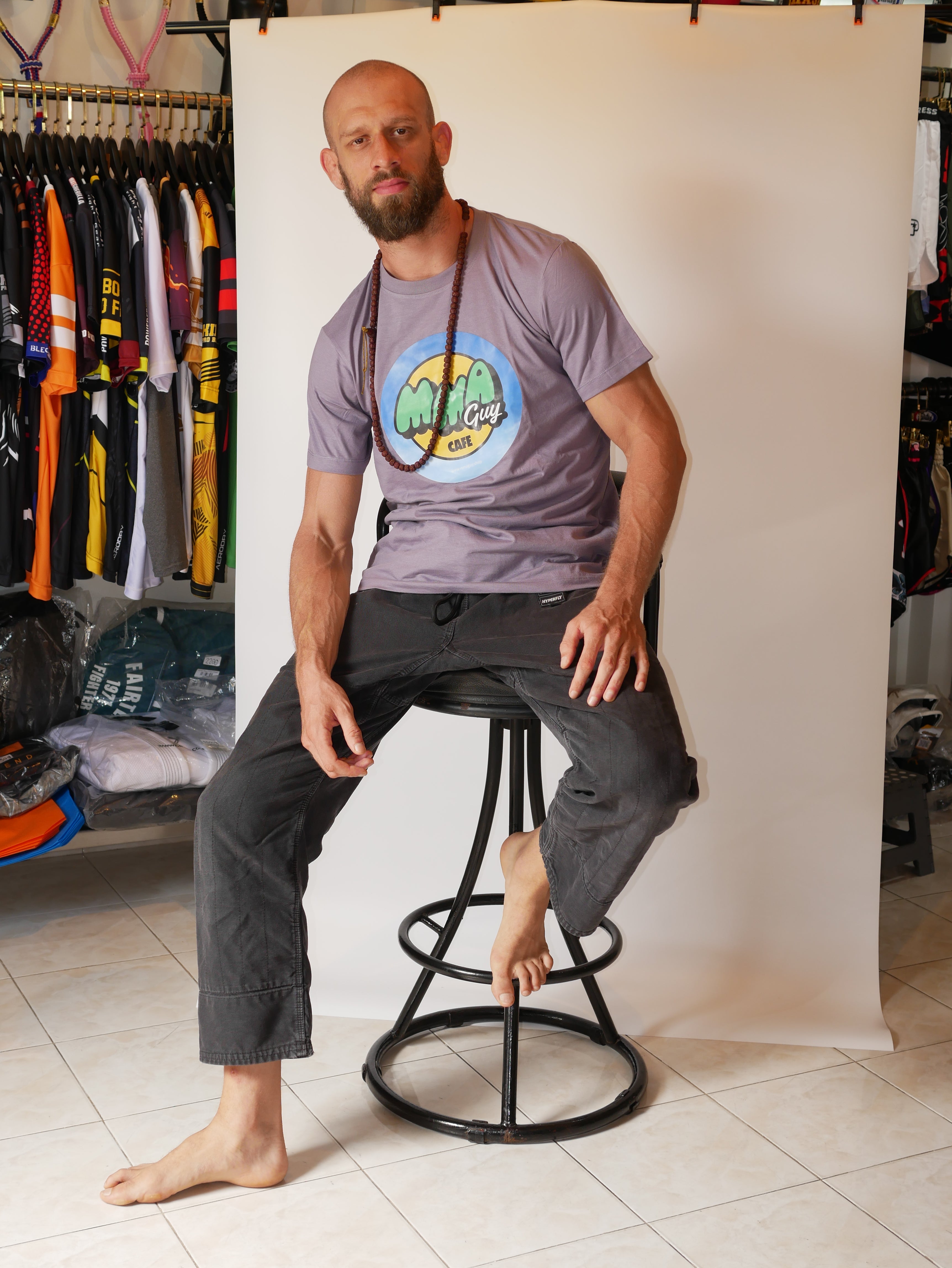 MMA GUY CAFE T-Shirt Purple — fight gear in Phuket (Chalong) | MMAGuy