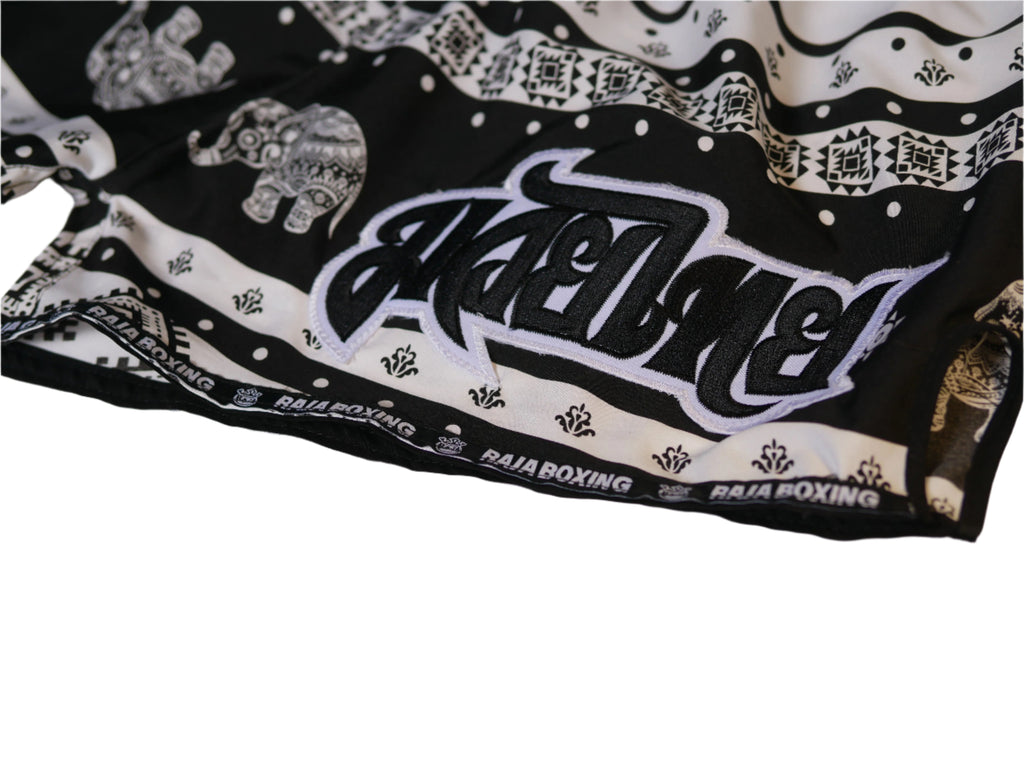 Raja Shorts Elephant White — view 3, fight gear Phuket | MMAGuy