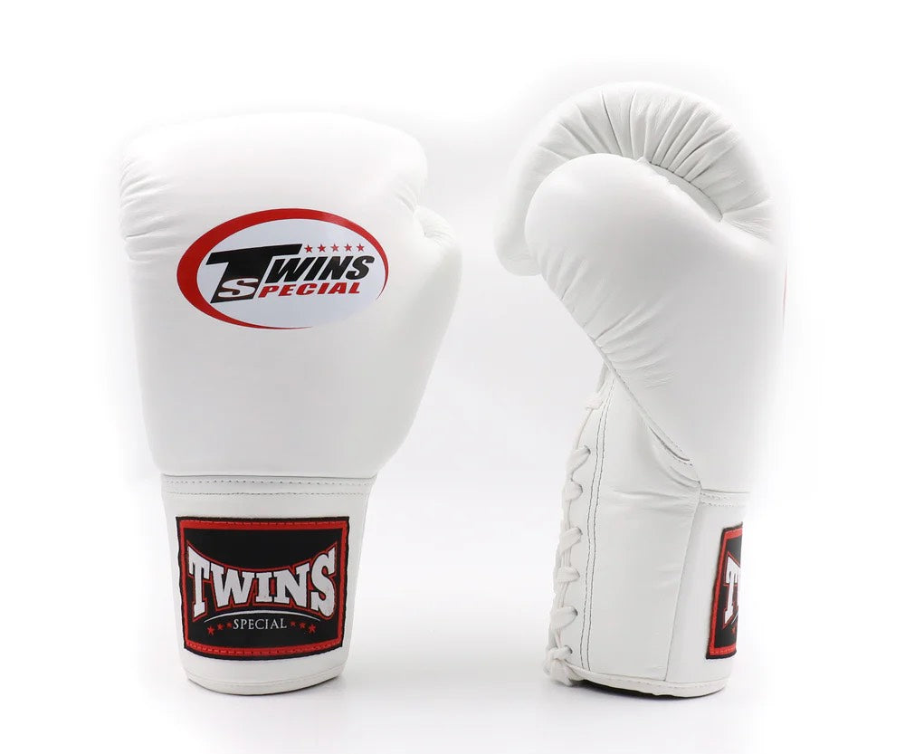 Twins Special GLOVES BGLL1 WHITE LACE UP — fight gear in Phuket (Chalong) | MMAGuy