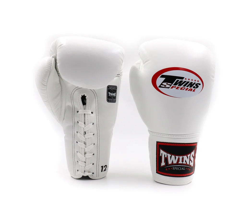 Twins Special GLOVES BGLL1 WHITE LACE UP — view 2, fight gear Phuket | MMAGuy