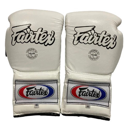 Fairtex Boxing Gloves PRO TRAINNING BGL7 WHITE — view 4, fight gear Phuket | MMAGuy